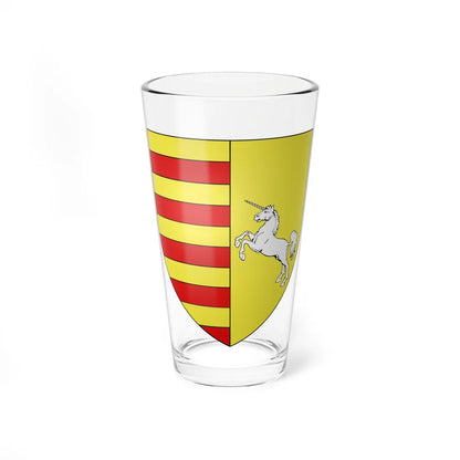 Blason ville be Kuttekoven (Belgium) (Coat of Arms) Pint Glass 16oz 16oz - Go Mug Yourself