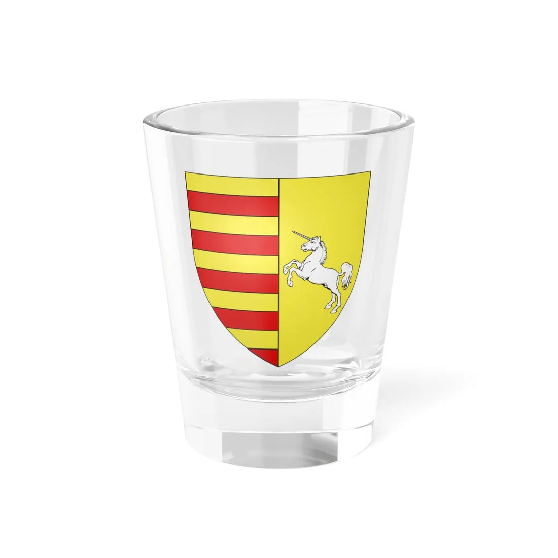 Blason ville be Kuttekoven (Belgium) (Coat of Arms) Shot Glass 1.5oz 1.5oz - Go Mug Yourself