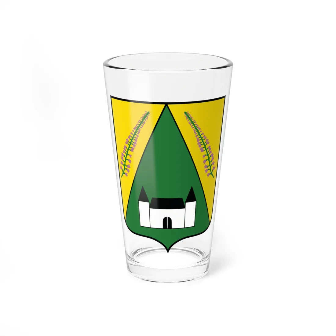 Blason ville be La Bruyère (Belgium) (Coat of Arms) Pint Glass 16oz - Go Mug Yourself
