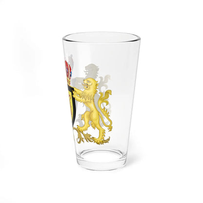 Blason ville be Laarne avec ornements (Belgium) (Coat of Arms) Pint Glass 16oz - Go Mug Yourself
