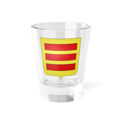 Blason ville be Lahamaide Hainaut (Belgium) (Coat of Arms) Shot Glass 1.5oz 1.5oz - Go Mug Yourself