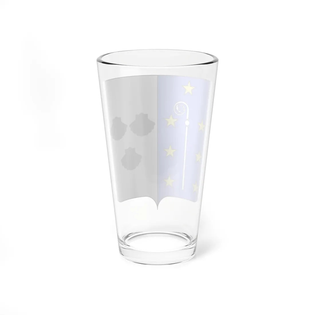 Blason ville BE Lasne (Belgium) (Coat of Arms) Pint Glass 16oz - Go Mug Yourself