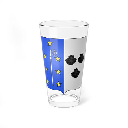 Blason ville BE Lasne (Belgium) (Coat of Arms) Pint Glass 16oz - Go Mug Yourself