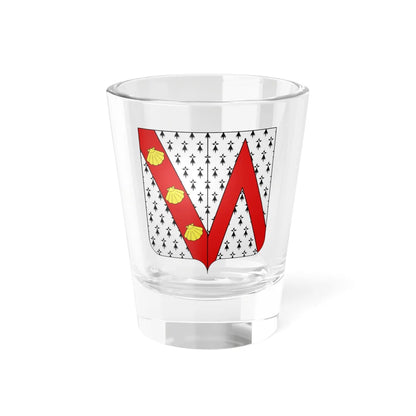 Blason ville be Leisele Flandre-Occidentale (Belgium) (Coat of Arms) Shot Glass 1.5oz 1.5oz - Go Mug Yourself