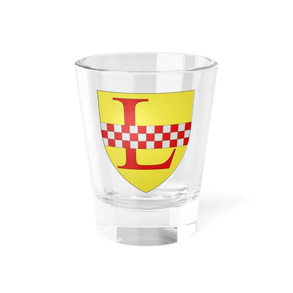 Blason ville be Loenhout (Belgium) (Coat of Arms) Shot Glass 1.5oz 1.5oz - Go Mug Yourself