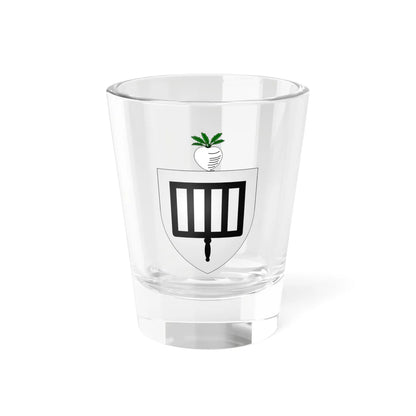 Blason ville be Lokeren avec ornements (Belgium) (Coat of Arms) Shot Glass 1.5oz 1.5oz - Go Mug Yourself