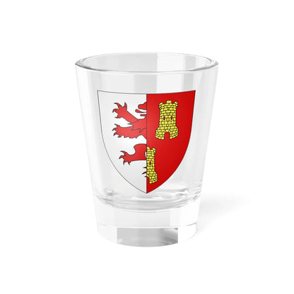 Blason ville be Lot (Belgium) (Coat of Arms) Shot Glass 1.5oz 1.5oz - Go Mug Yourself