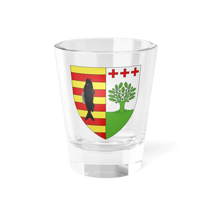 Blason ville be Maaseik (Belgium) (Coat of Arms) Shot Glass 1.5oz 1.5oz - Go Mug Yourself