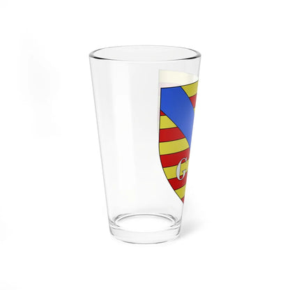 Blason ville be Meeuwen-Gruitrode (Belgium) (Coat of Arms) Pint Glass 16oz - Go Mug Yourself