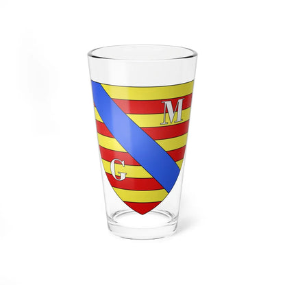 Blason ville be Meeuwen-Gruitrode (Belgium) (Coat of Arms) Pint Glass 16oz - Go Mug Yourself