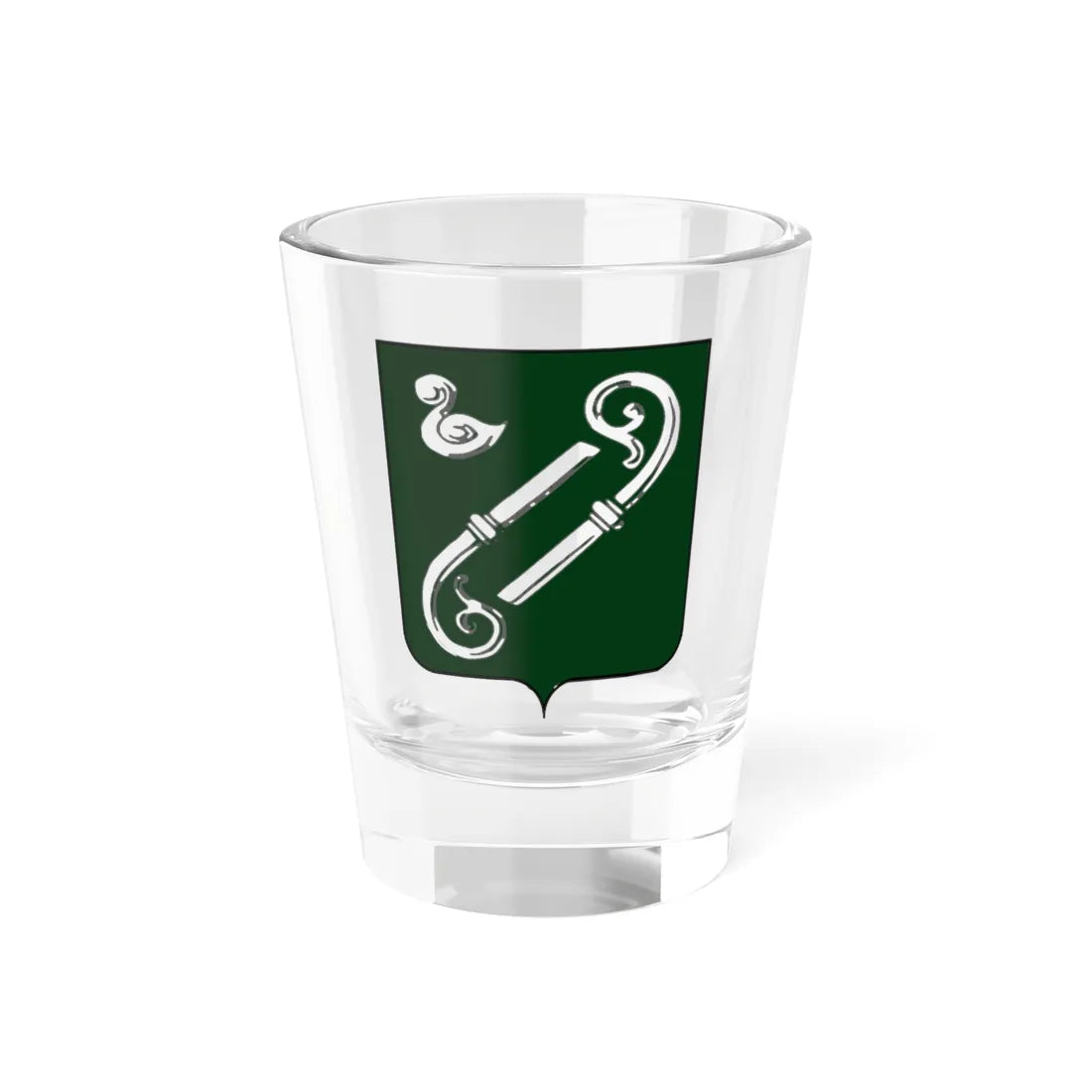 Blason ville be Mettet (Belgium) (Coat of Arms) Shot Glass 1.5oz 1.5oz - Go Mug Yourself