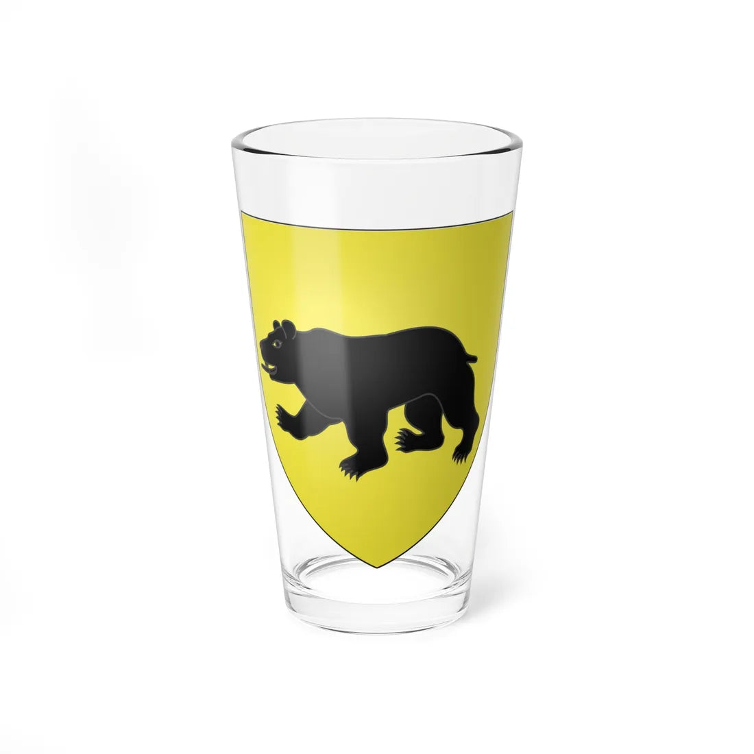 Blason ville be Meulebeke (Belgium) (Coat of Arms) Pint Glass 16oz 16oz - Go Mug Yourself