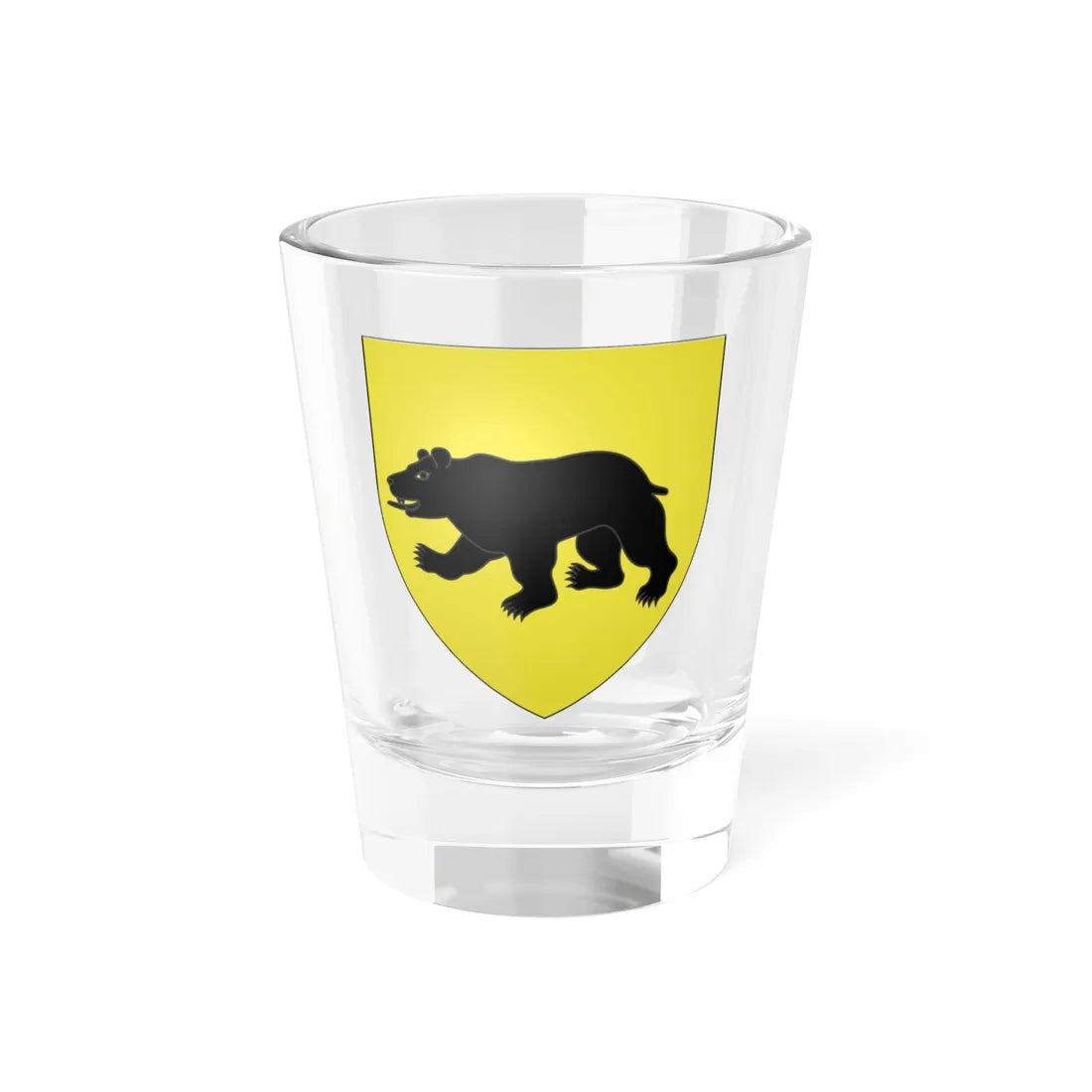 Blason ville be Meulebeke (Belgium) (Coat of Arms) Shot Glass 1.5oz 1.5oz - Go Mug Yourself