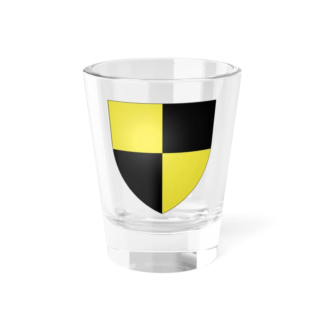 Blason ville be Moorsele (Belgium) (Coat of Arms) Shot Glass 1.5oz 1.5oz - Go Mug Yourself