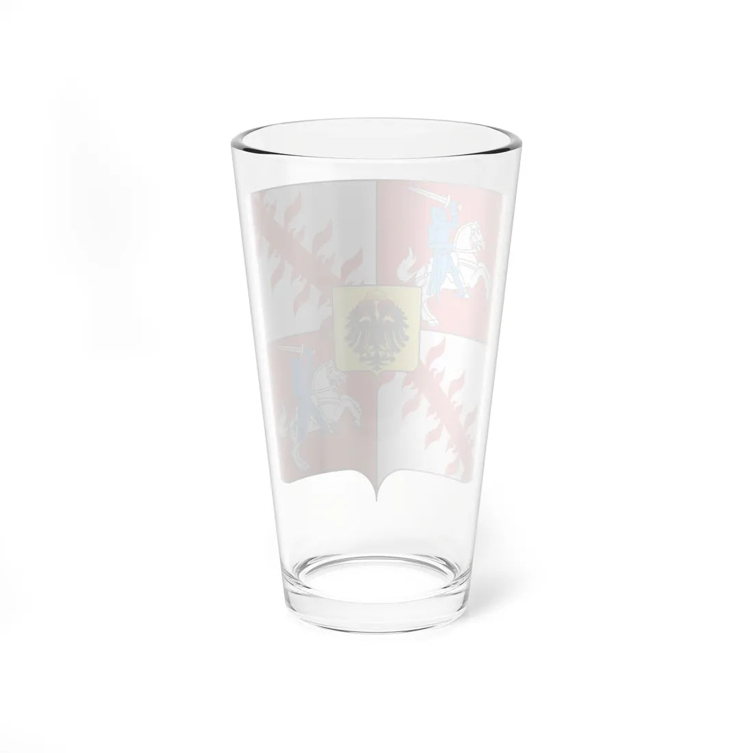 Blason ville be Mouscron (Belgium) (Coat of Arms) Pint Glass 16oz - Go Mug Yourself