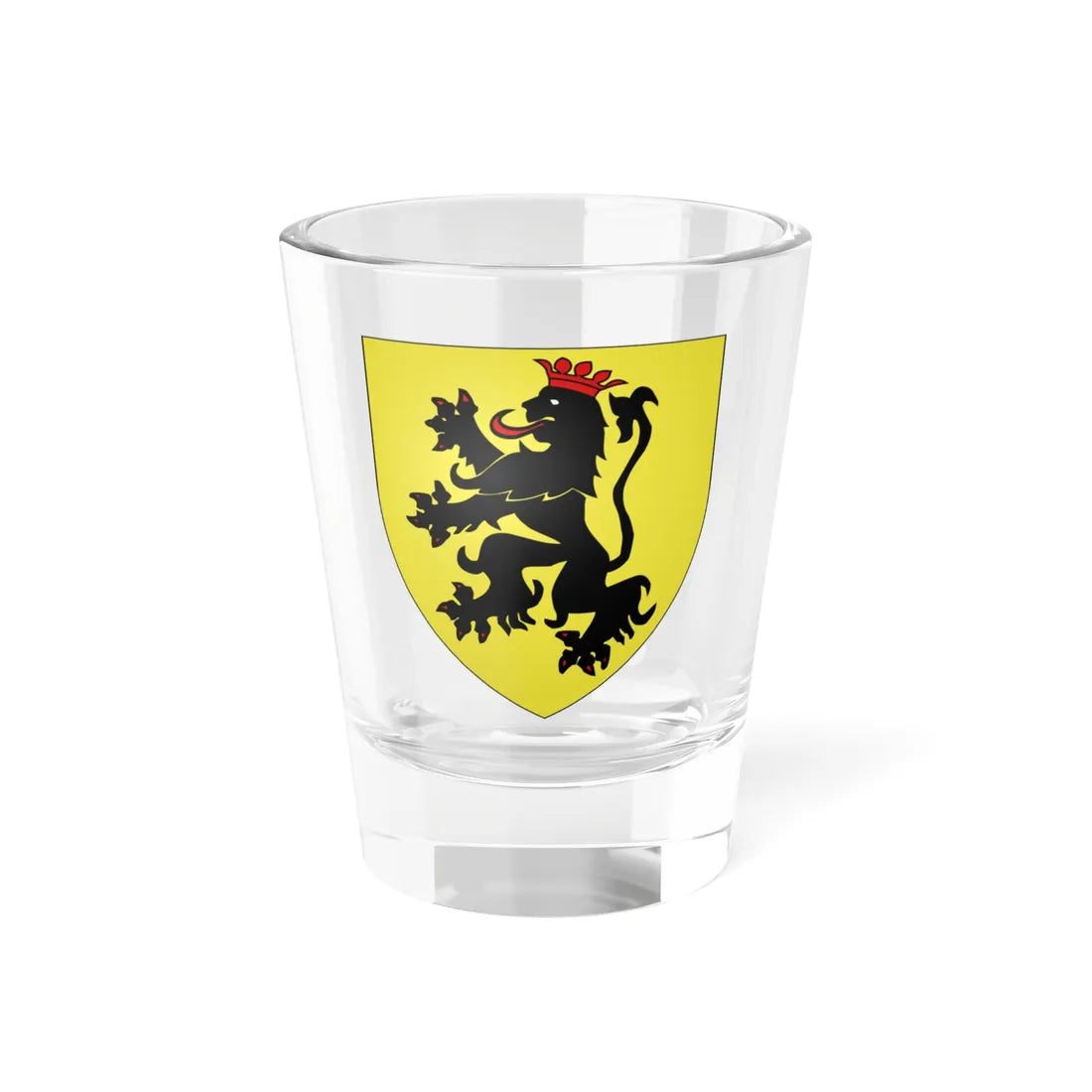 Blason ville BE Namur (Belgium) (Coat of Arms) Shot Glass 1.5oz 1.5oz - Go Mug Yourself
