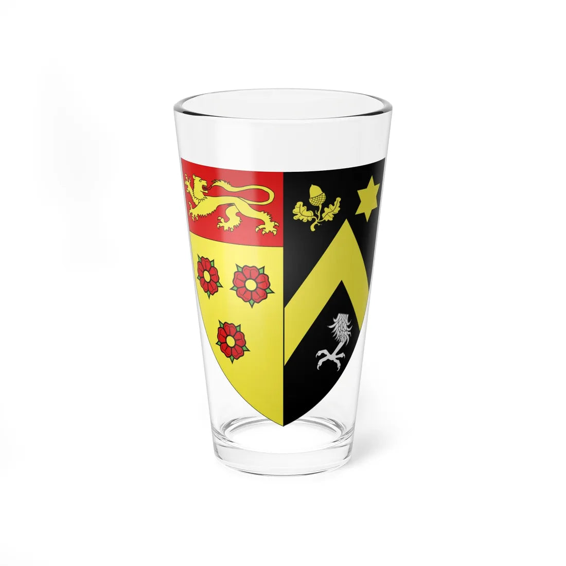 Blason ville be Nazareth (Belgium) (Coat of Arms) Pint Glass 16oz - Go Mug Yourself