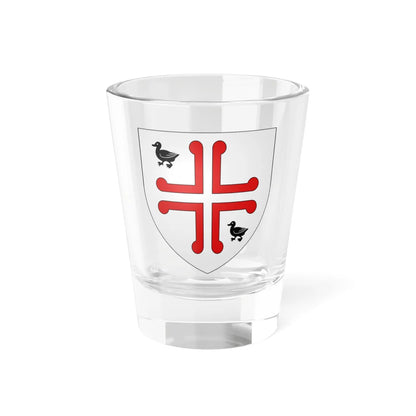 Blason ville be Nieuwmunster (Belgium) (Coat of Arms) Shot Glass 1.5oz 1.5oz - Go Mug Yourself
