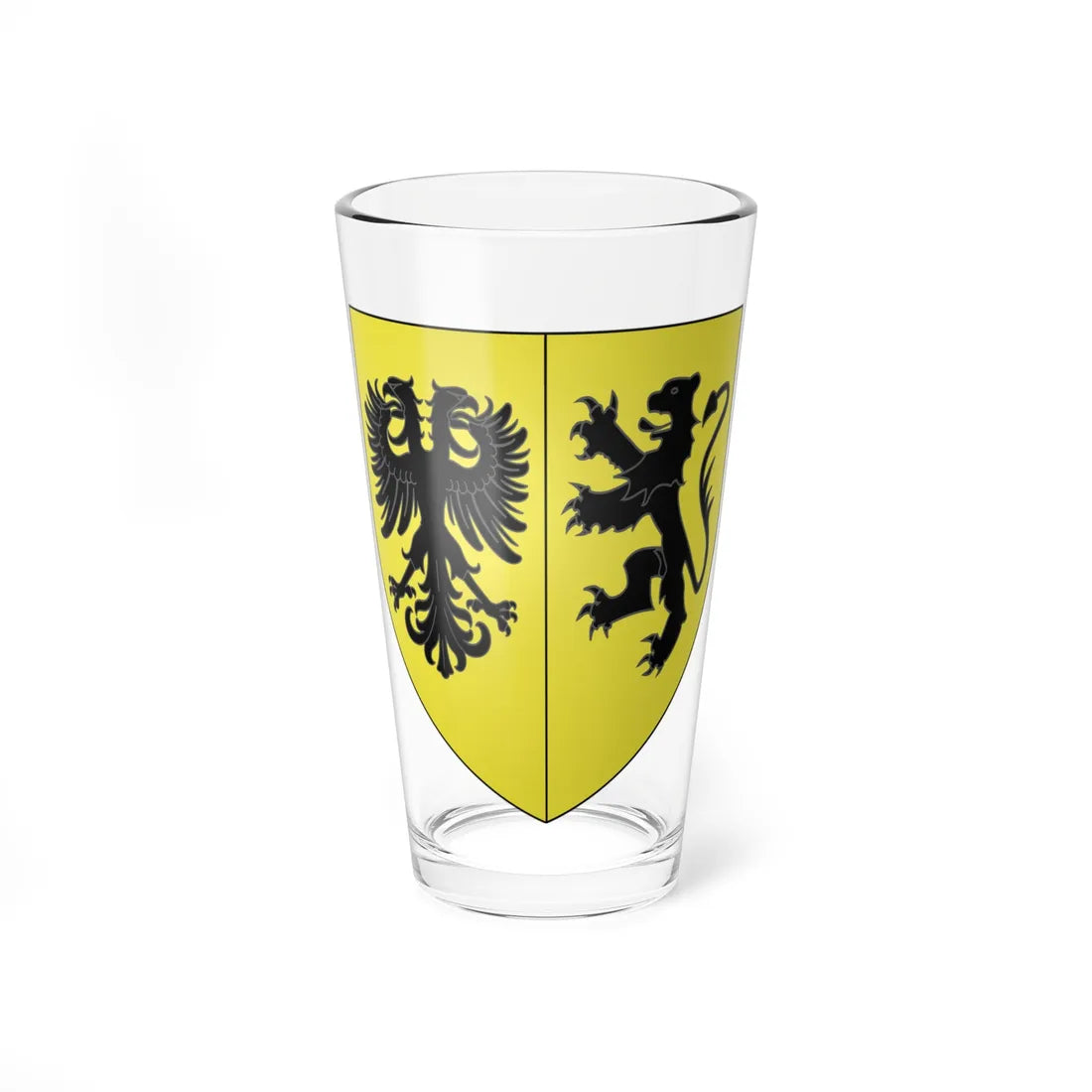 Blason ville be Ninove (Belgium) (Coat of Arms) Pint Glass 16oz 16oz - Go Mug Yourself