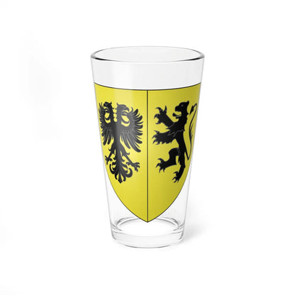 Blason ville be Ninove (Belgium) (Coat of Arms) Pint Glass 16oz 16oz - Go Mug Yourself