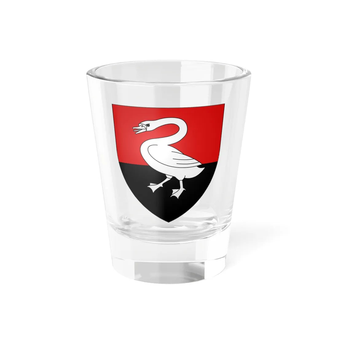 Blason ville be Olsene (Belgium) (Coat of Arms) Shot Glass 1.5oz 1.5oz - Go Mug Yourself