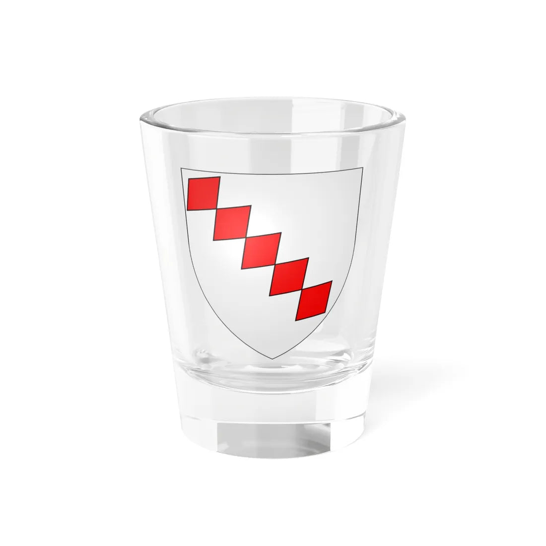 Blason ville be Ooike (Belgium) (Coat of Arms) Shot Glass 1.5oz 1.5oz - Go Mug Yourself