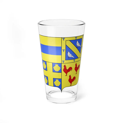 Blason ville BE Ottignies-Louvain-la-Neuve (Belgium) (Coat of Arms) Pint Glass 16oz 16oz - Go Mug Yourself