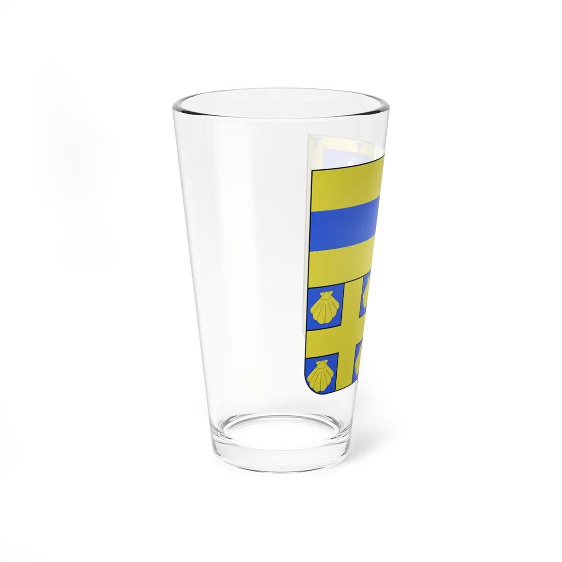 Blason ville BE Ottignies-Louvain-la-Neuve (Belgium) (Coat of Arms) Pint Glass 16oz - Go Mug Yourself