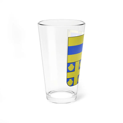Blason ville BE Ottignies-Louvain-la-Neuve (Belgium) (Coat of Arms) Pint Glass 16oz - Go Mug Yourself