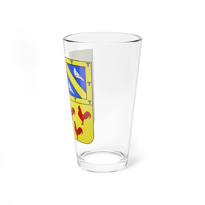 Blason ville BE Ottignies-Louvain-la-Neuve (Belgium) (Coat of Arms) Pint Glass 16oz - Go Mug Yourself
