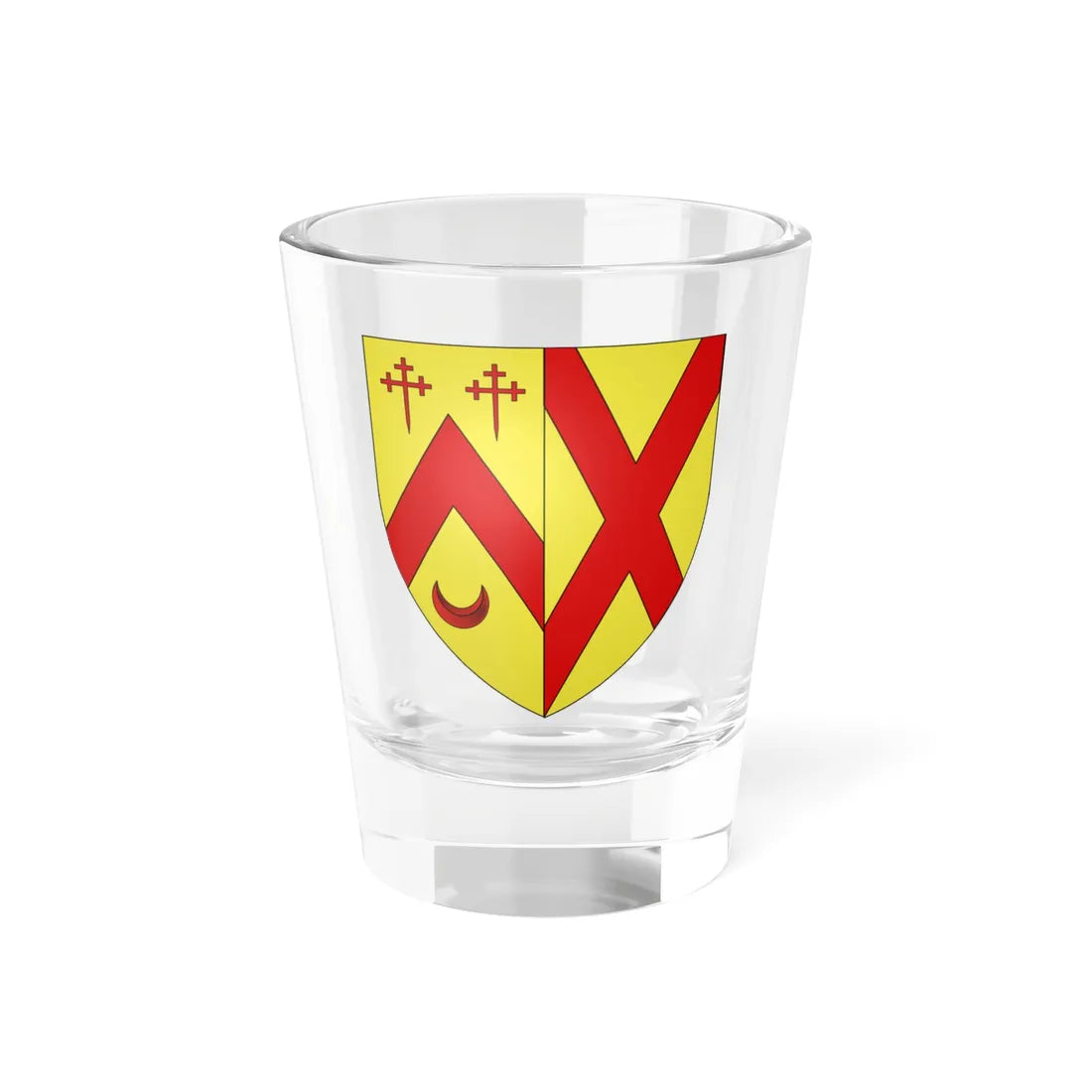 Blason ville be Oud-Heverlee (Belgium) (Coat of Arms) Shot Glass 1.5oz 1.5oz - Go Mug Yourself