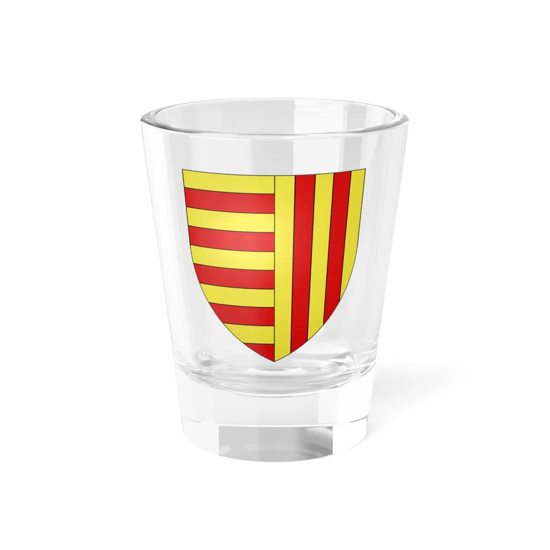 Blason ville be Peer (Belgium) (Coat of Arms) Shot Glass 1.5oz 1.5oz - Go Mug Yourself