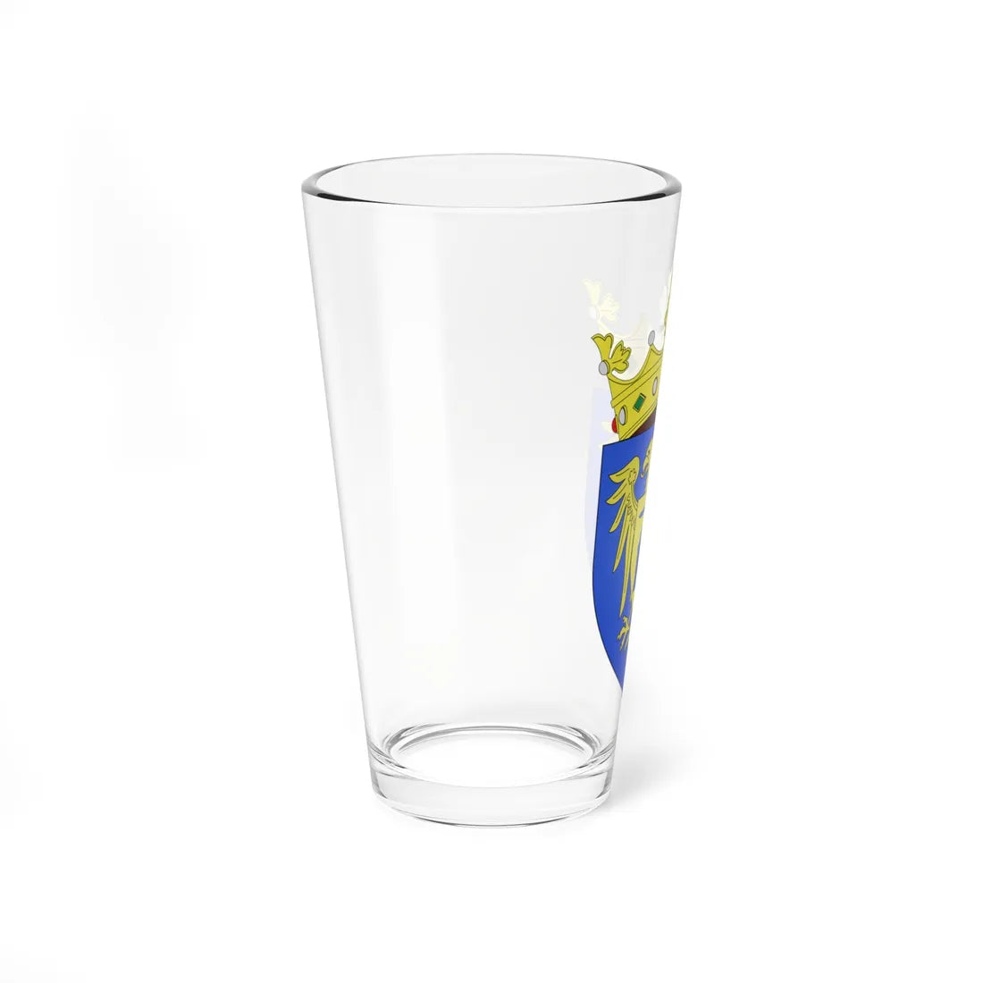 Blason ville be Rupelmonde avec ornements (Belgium) (Coat of Arms) Pint Glass 16oz - Go Mug Yourself