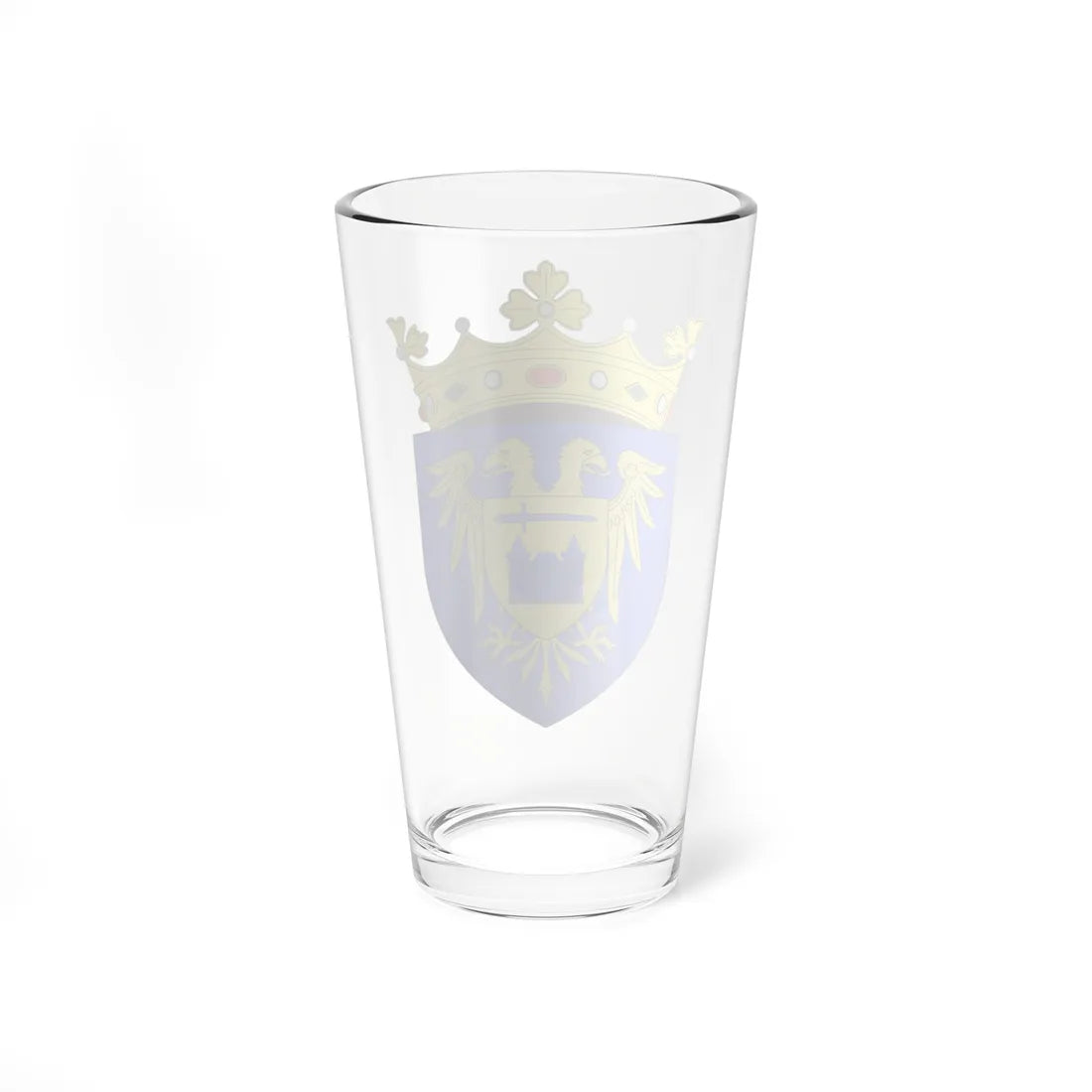 Blason ville be Rupelmonde avec ornements (Belgium) (Coat of Arms) Pint Glass 16oz - Go Mug Yourself
