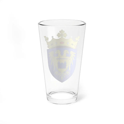 Blason ville be Rupelmonde avec ornements (Belgium) (Coat of Arms) Pint Glass 16oz - Go Mug Yourself