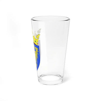 Blason ville be Rupelmonde avec ornements (Belgium) (Coat of Arms) Pint Glass 16oz - Go Mug Yourself