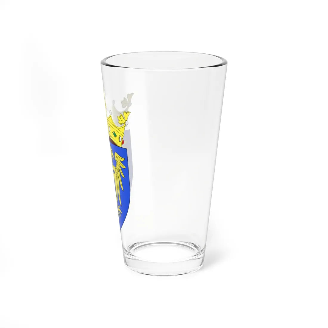 Blason ville be Rupelmonde avec ornements (Belgium) (Coat of Arms) Pint Glass 16oz - Go Mug Yourself