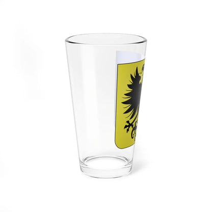 Blason ville be Saint-Ghislain (Belgium) (Coat of Arms) Pint Glass 16oz - Go Mug Yourself