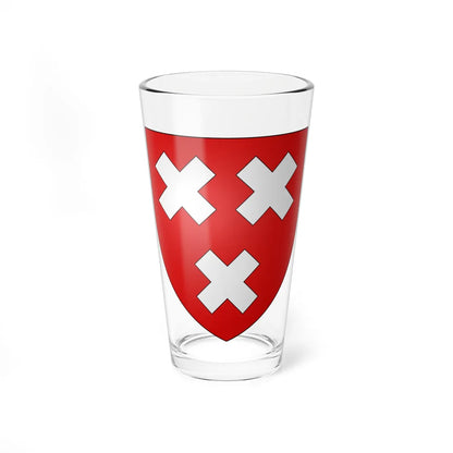 Blason ville be Schoten (Belgium) (Coat of Arms) Pint Glass 16oz 16oz - Go Mug Yourself