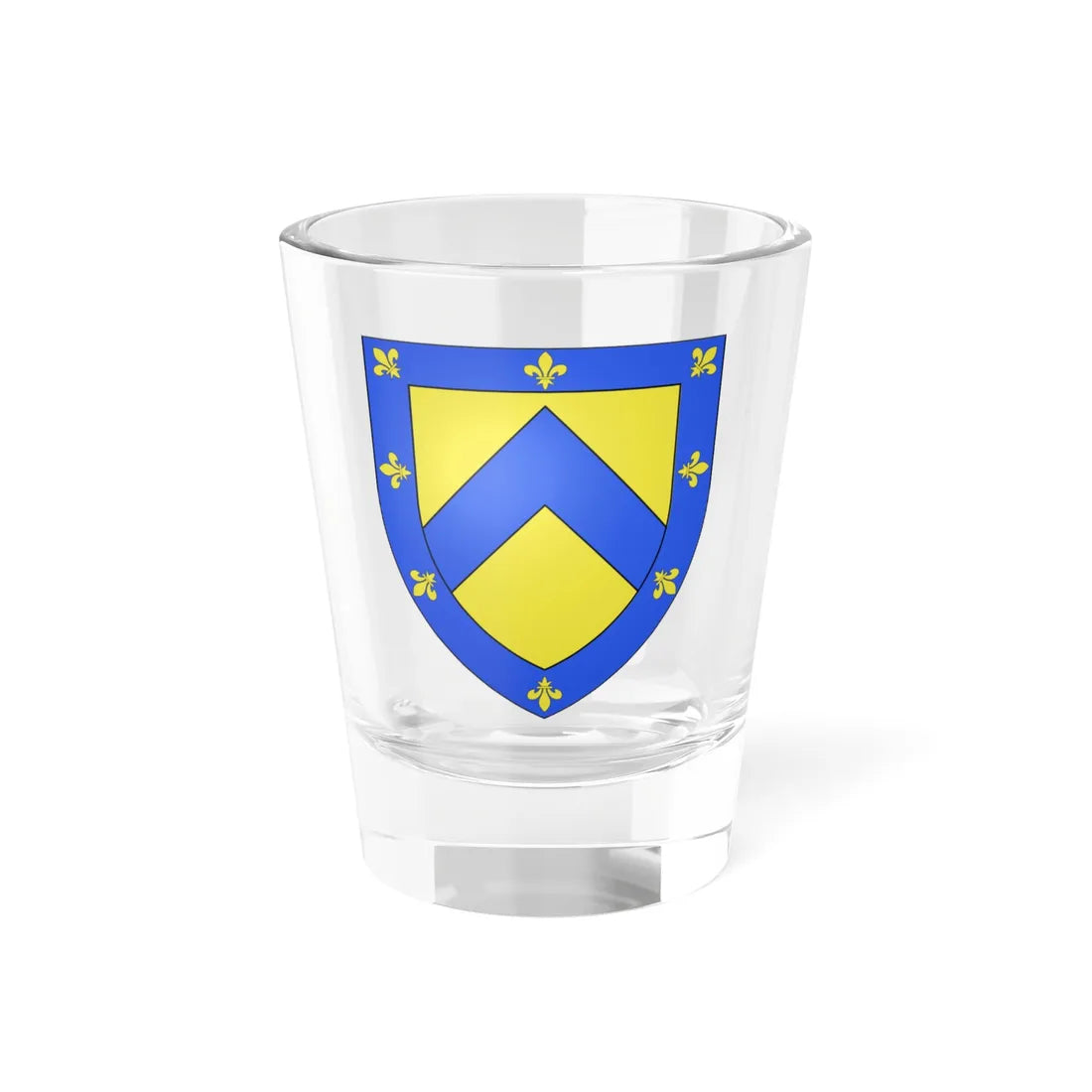 Blason ville be Sint-Kornelis-Horebeke (Belgium) (Coat of Arms) Shot Glass 1.5oz 1.5oz - Go Mug Yourself