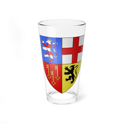 Blason ville be Sint-Martens-Latem ancien (Belgium) (Coat of Arms) Pint Glass 16oz 16oz - Go Mug Yourself