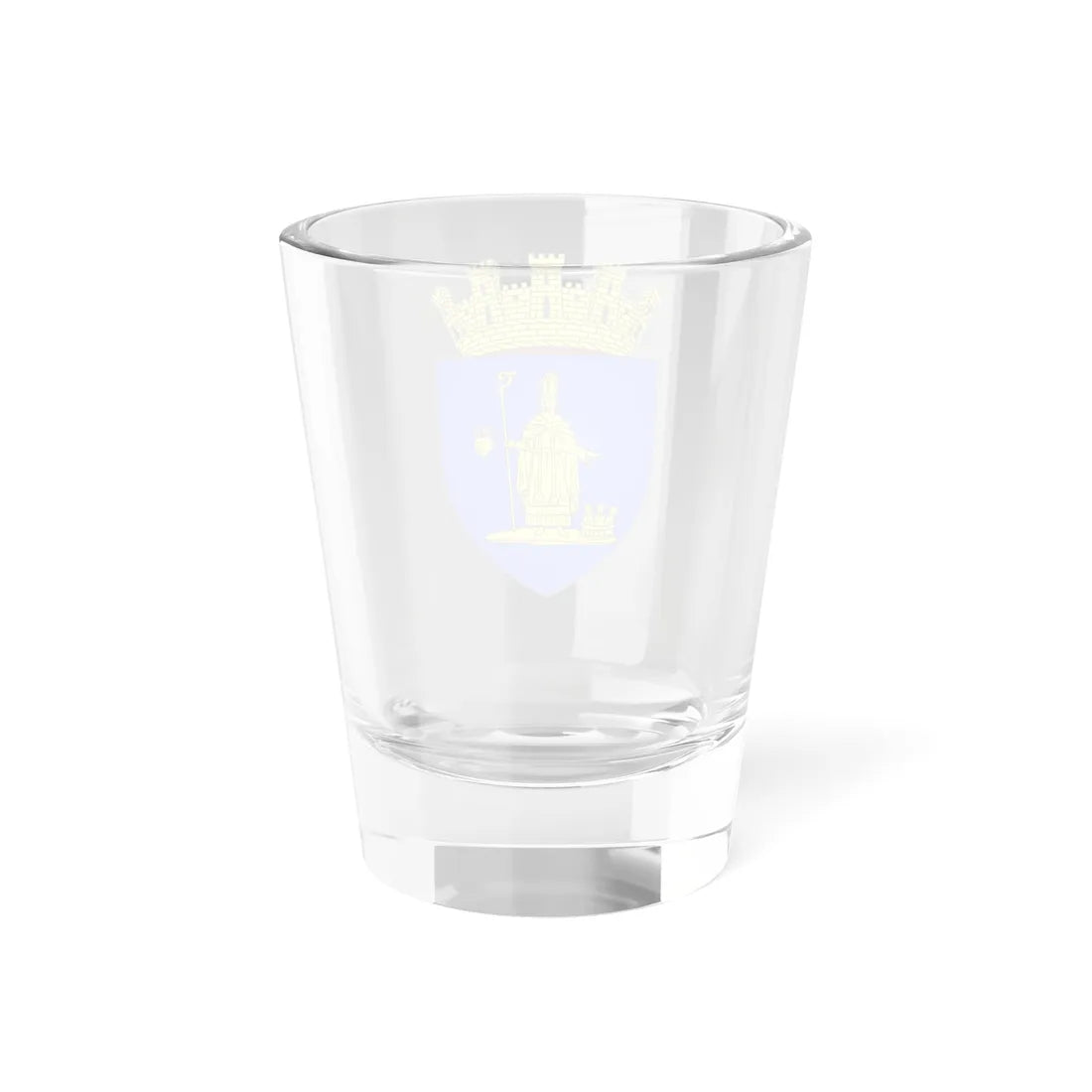 Blason ville be Sint-Niklaas avec ornements (Belgium) (Coat of Arms) Shot Glass 1.5oz - Go Mug Yourself