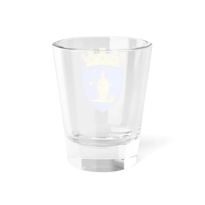 Blason ville be Sint-Niklaas avec ornements (Belgium) (Coat of Arms) Shot Glass 1.5oz - Go Mug Yourself