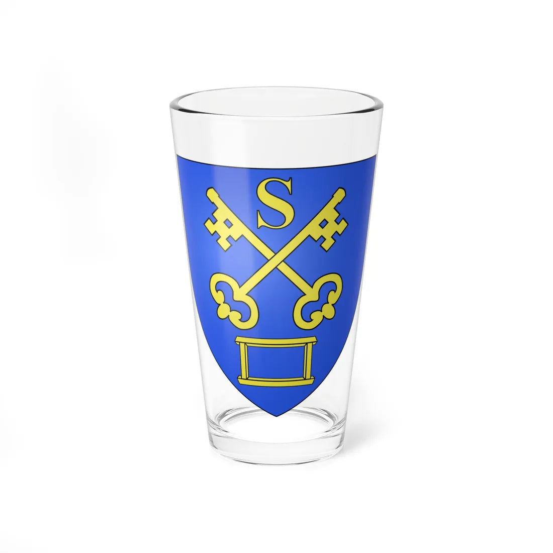 Blason ville be Steendorp (Belgium) (Coat of Arms) Pint Glass 16oz - Go Mug Yourself