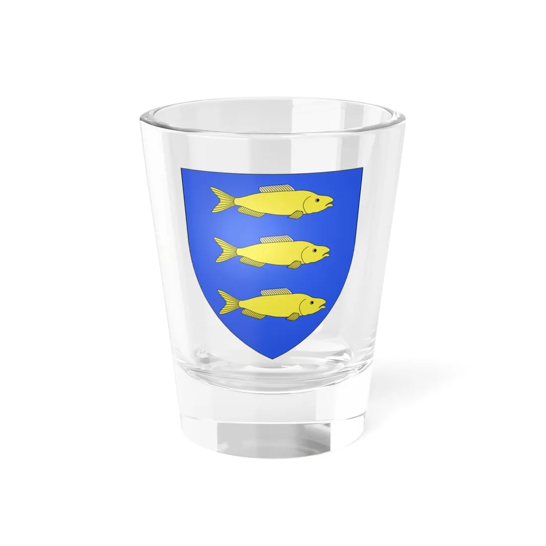 Blason ville be Stekene (Belgium) (Coat of Arms) Shot Glass 1.5oz 1.5oz - Go Mug Yourself