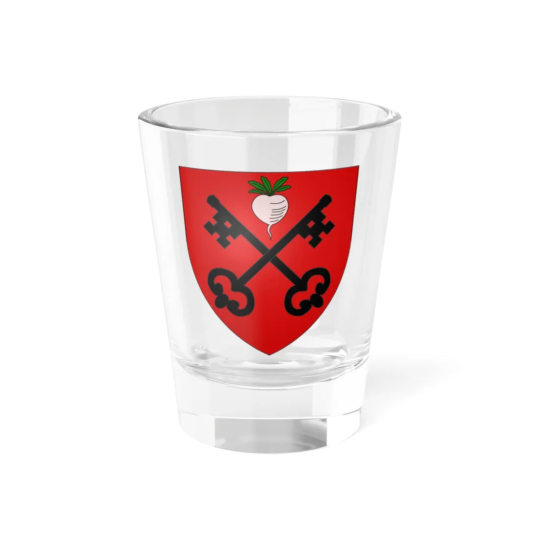 Blason ville be Tielrode 1819-1844 (Belgium) (Coat of Arms) Shot Glass 1.5oz 1.5oz - Go Mug Yourself