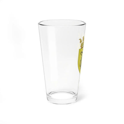 Blason ville be Veurne avec ornements (Belgium) (Coat of Arms) Pint Glass 16oz - Go Mug Yourself