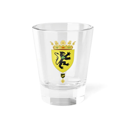 Blason ville be Veurne avec ornements (Belgium) (Coat of Arms) Shot Glass 1.5oz 1.5oz - Go Mug Yourself
