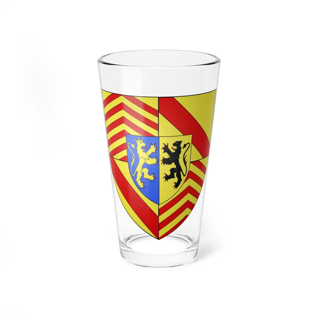 Blason ville be Villers-Saint-Amand (Belgium) (Coat of Arms) Pint Glass 16oz - Go Mug Yourself