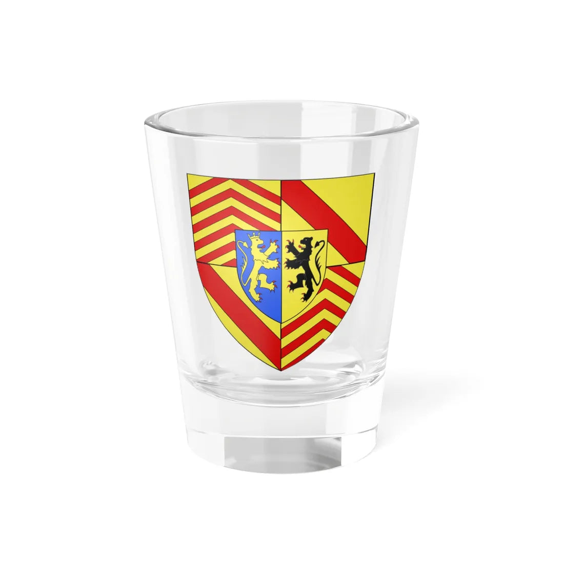 Blason ville be Villers-Saint-Amand (Belgium) (Coat of Arms) Shot Glass 1.5oz 1.5oz - Go Mug Yourself